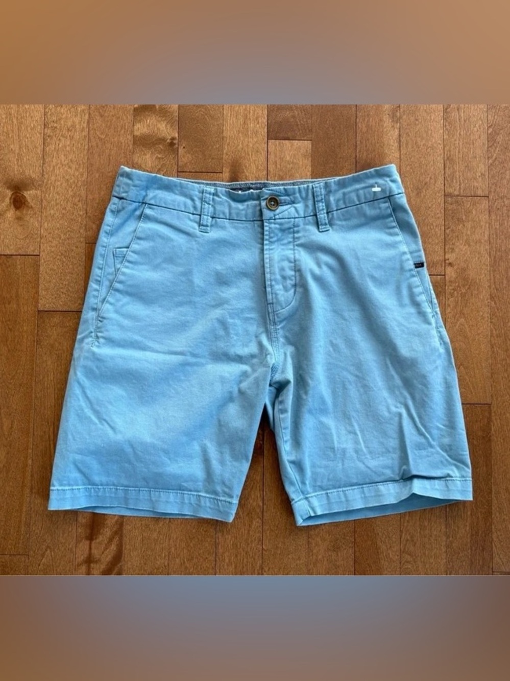 VISSLA Chino Hybrid Walk Shorts Light Blue Size 28